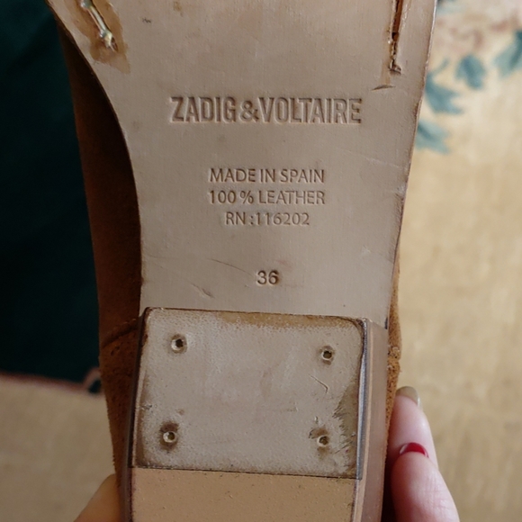 Zadig Voltaire teddy suede shoes - Picture 2 of 6